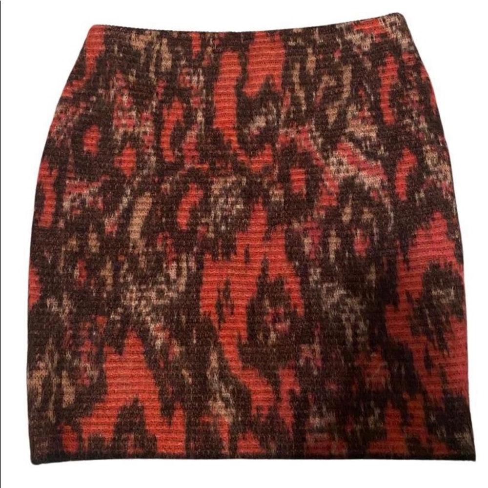 Marc Cain pink-and-purple leopard-print mohair mini skirt NWOT